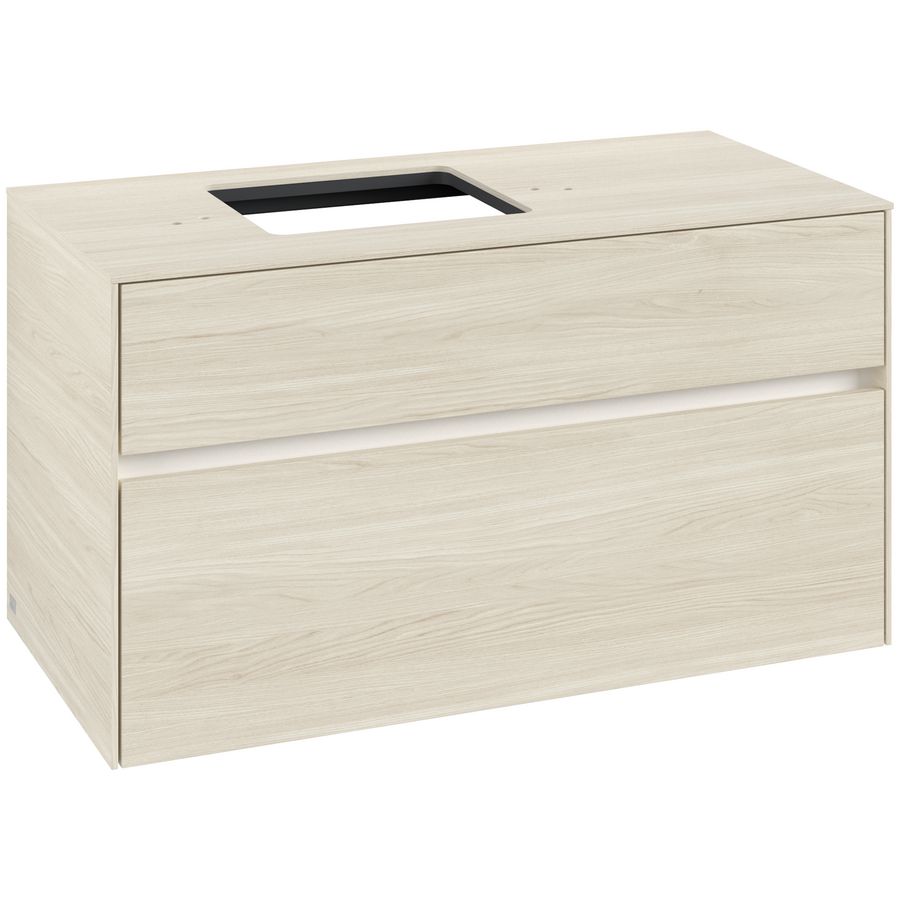 Wastafelonderkast Collaro 1000x548x500mm White Oak C126B0AA