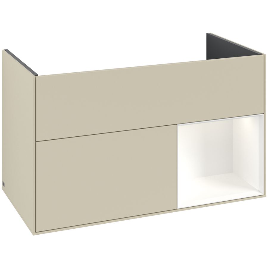 Wastafelonderkast Finion 996x591x498mm S.Grey Matt Lacquer G040MTHJ