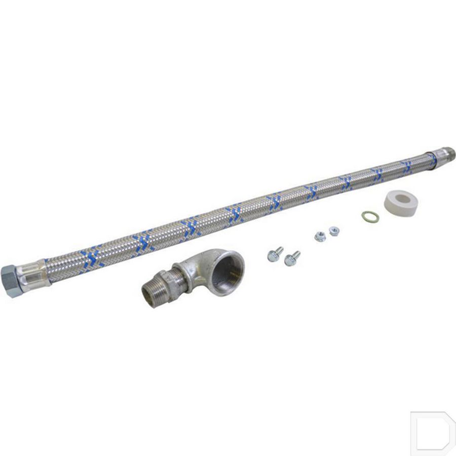 Slangkoppeling-kit v. drukvat 200-300ltr. L=800mm - 1"x1"