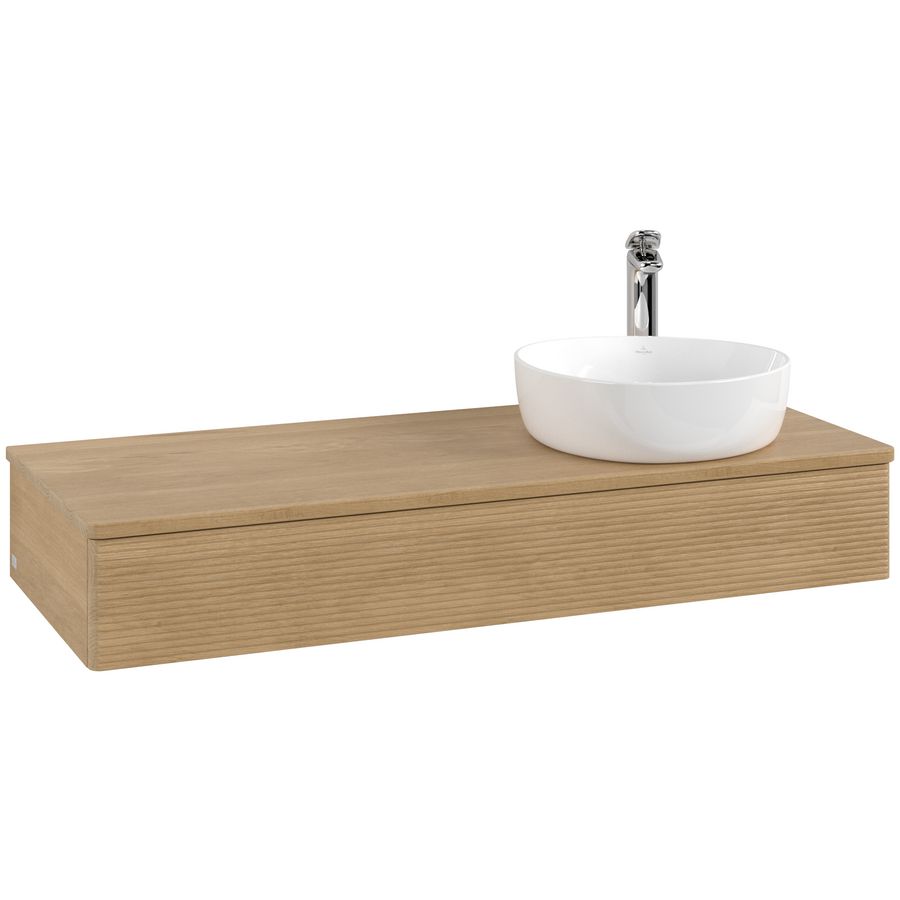 Wastafelonderkast Antao 1200x190x500mm Honey Oak K12151HN