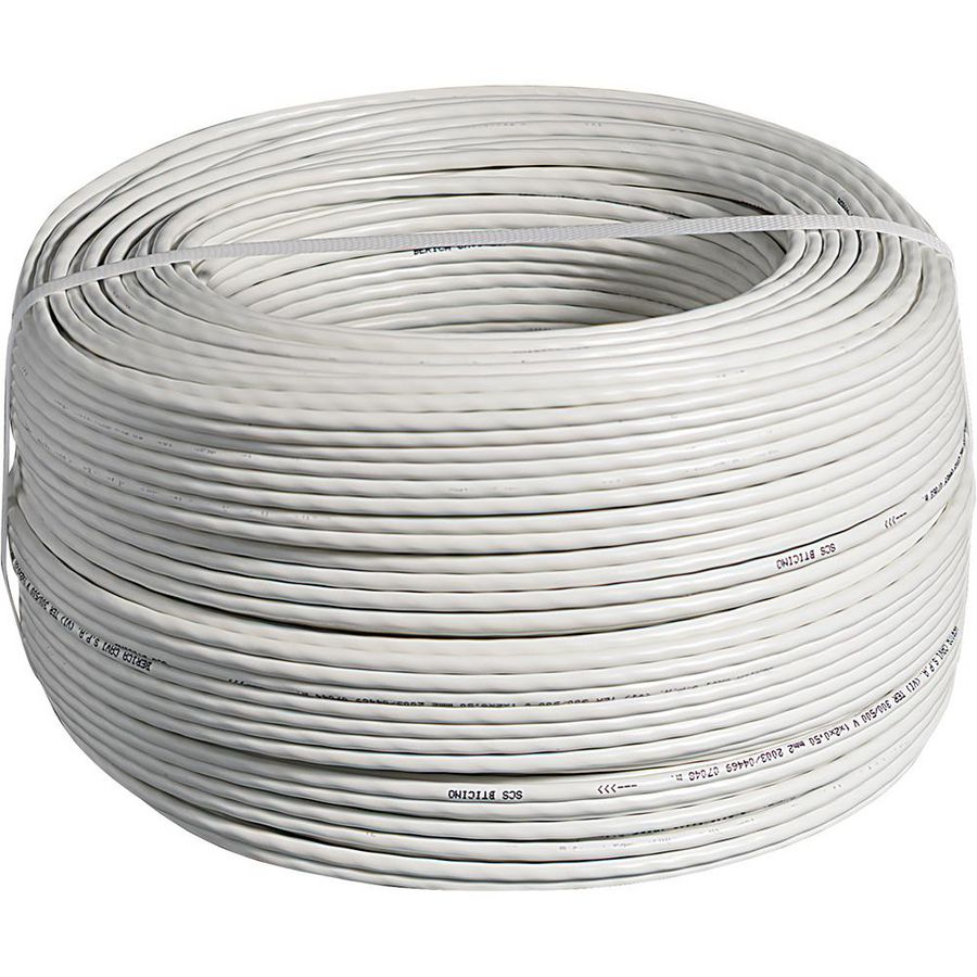 Haspel a 200m. getwiste 2-aderige kabel bobijn 2x 0.35mm²