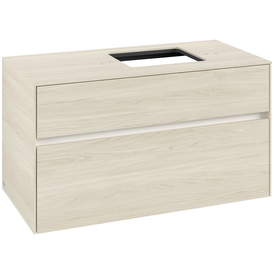 Wastafelonderkast Collaro 1000x548x500mm White Oak C12700AA