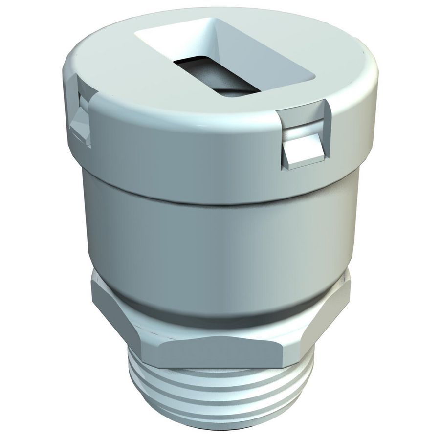 Wartel platte kabel PG16 polyeth. steengrijs RAL 7030 VVE=50