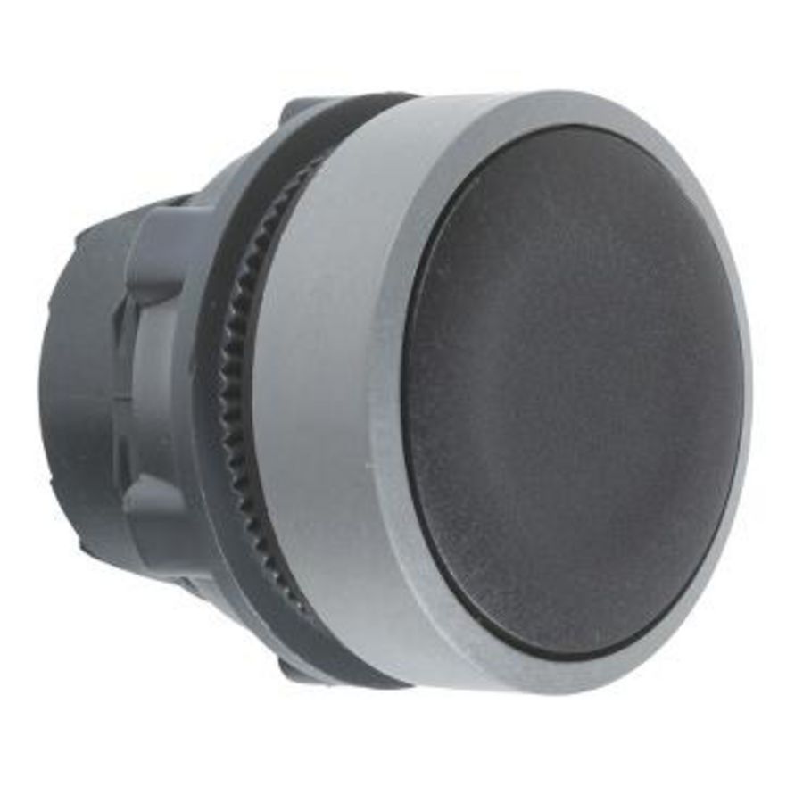 black flush pushbutton head colour plated grey