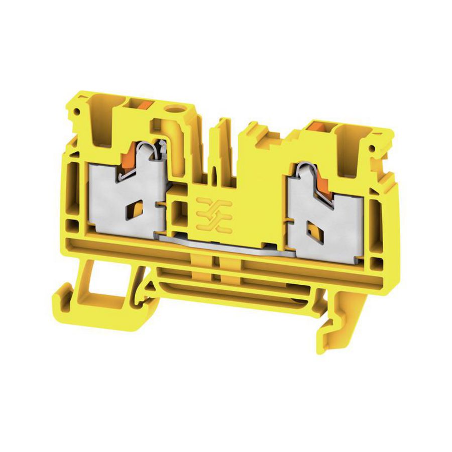 Doorvoer bl. SNAP IN geel 4mm2 32 A 1000 V nr. VVE=50