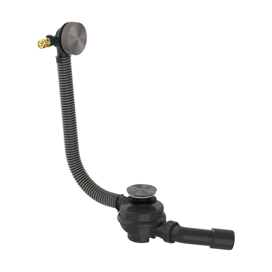 Badvul- afvoer- garnituur complete set AXOR Exafill Brushed Black Chrome