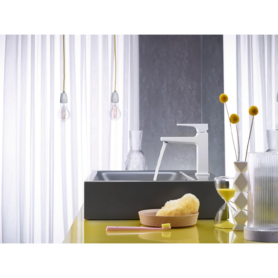 Wastafelmengkraan 110 1-hendel Metropol 32507700 mat wit