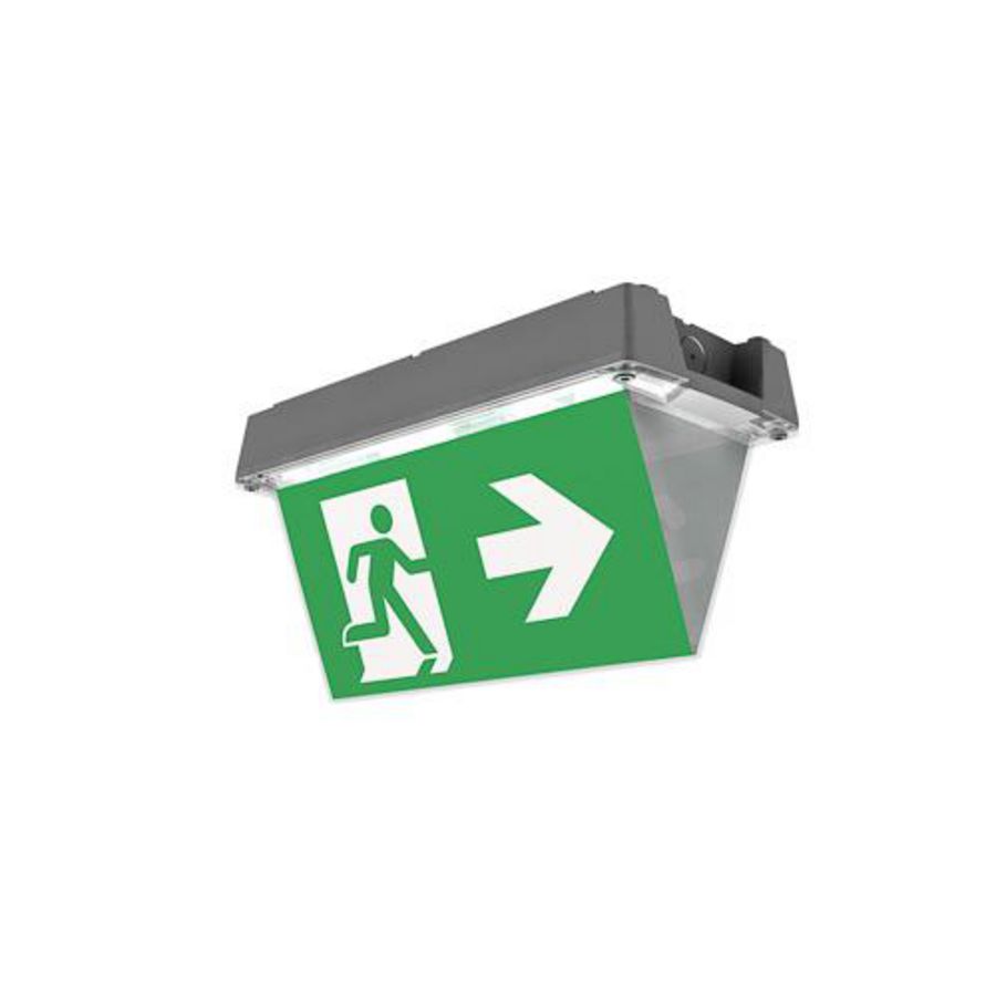 Noodverlichting centraal CG-S IP65 dubbelzijdig vluchtr.aanduiding 24m
