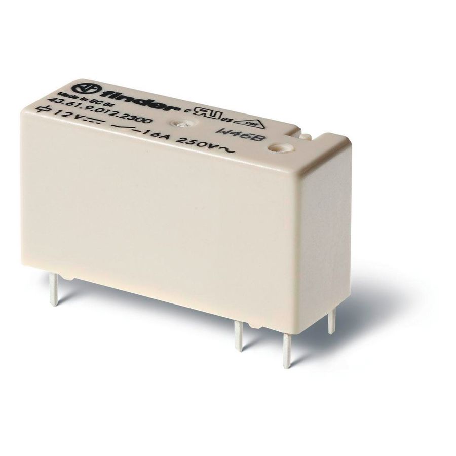 Schakelrelais 1 maakcontact 10A 12V DC S.