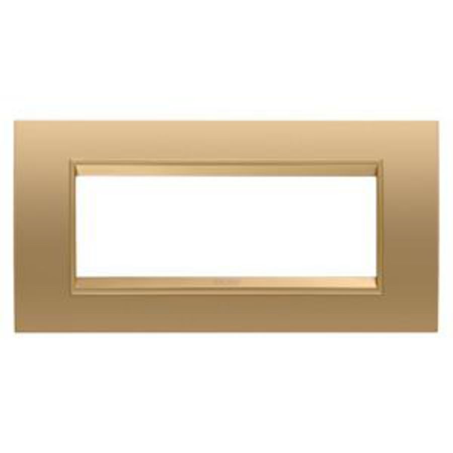 LUX PLAAT-VAN METAAL-6 MODULE-GOUD-BINNENFRAME MAT G
