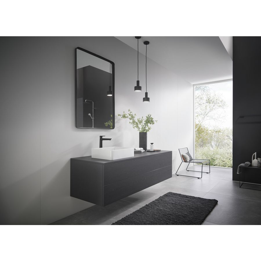Wastafelmengkraan 240 1-hendel Talis E mat zwart 71717670