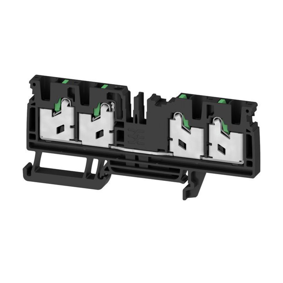 Doorvoer bl. SNAP IN zwart 4mm2 32 A 1000 V nr. VVE=50