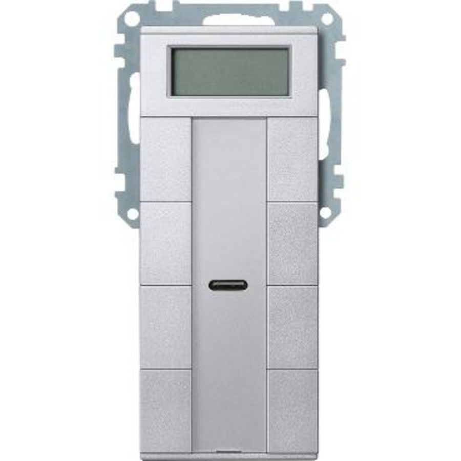 Impulsdrukker 4-voudig Temp.regelaar Aluminium Syste KNX