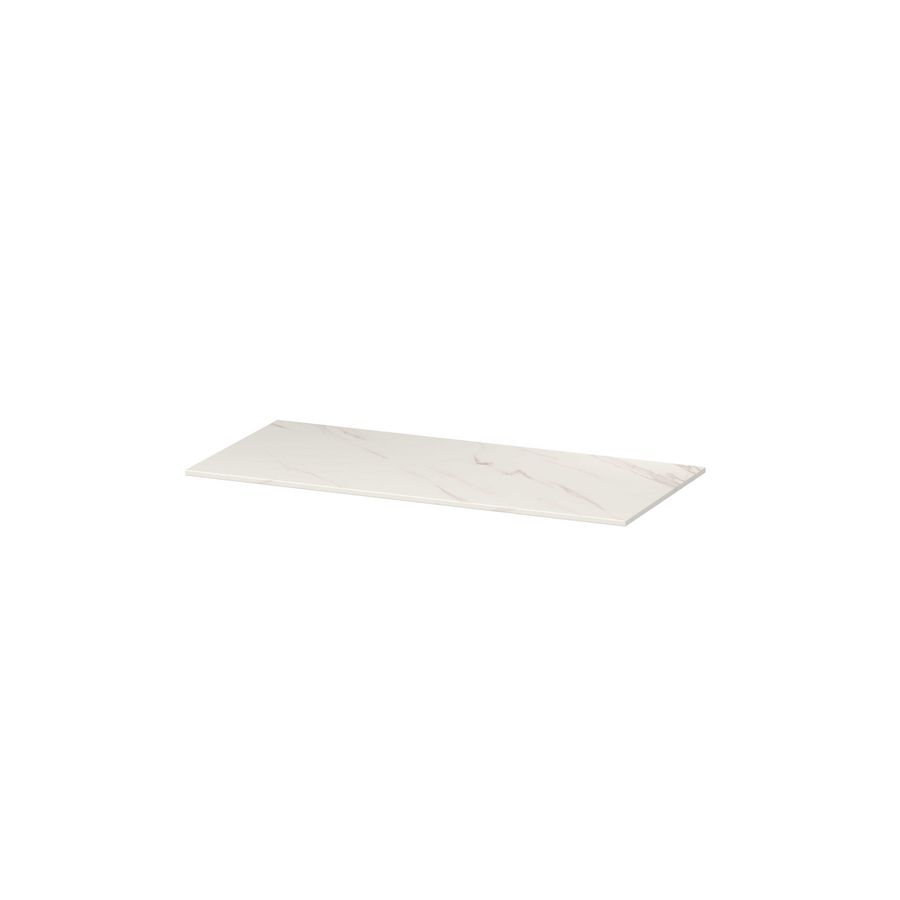 INK Afdkplt keram. slab zndr uitsp. Calacatta mt 100x45