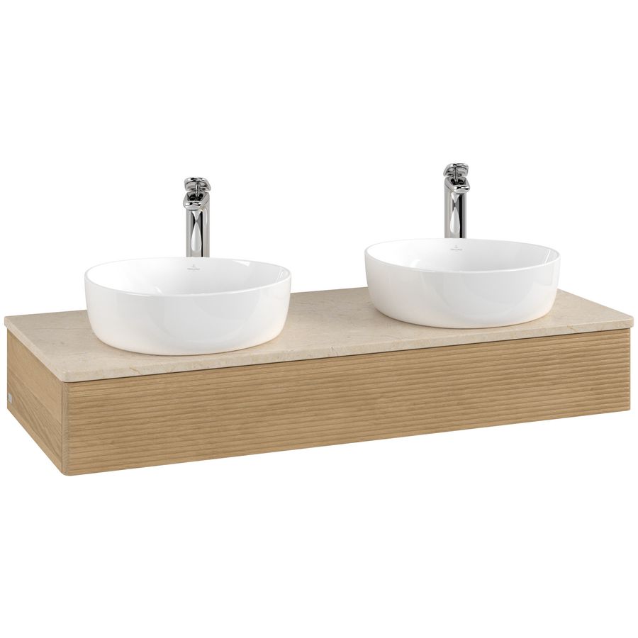 Wastafelonderkast Antao 1200x190x500mm Honey Oak K13153HN