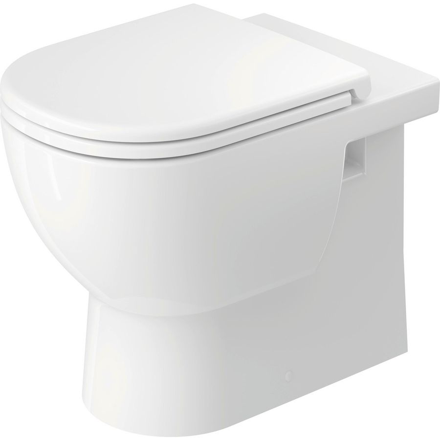 D-CODE #203709 staand closet PK. wit back-to-wall diepspoel rimless hoogglans (excl. zitting)