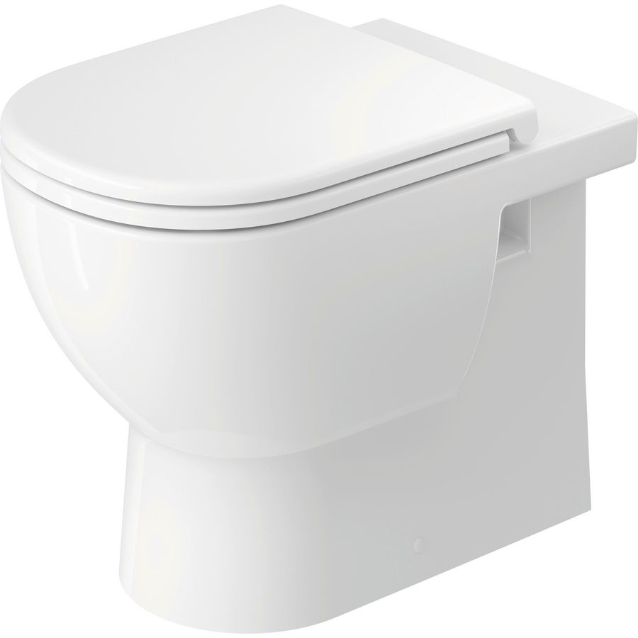D-CODE #203709 staand closet PK. wit back-to-wall diepspoel rimless hoogglans (excl. zitting)