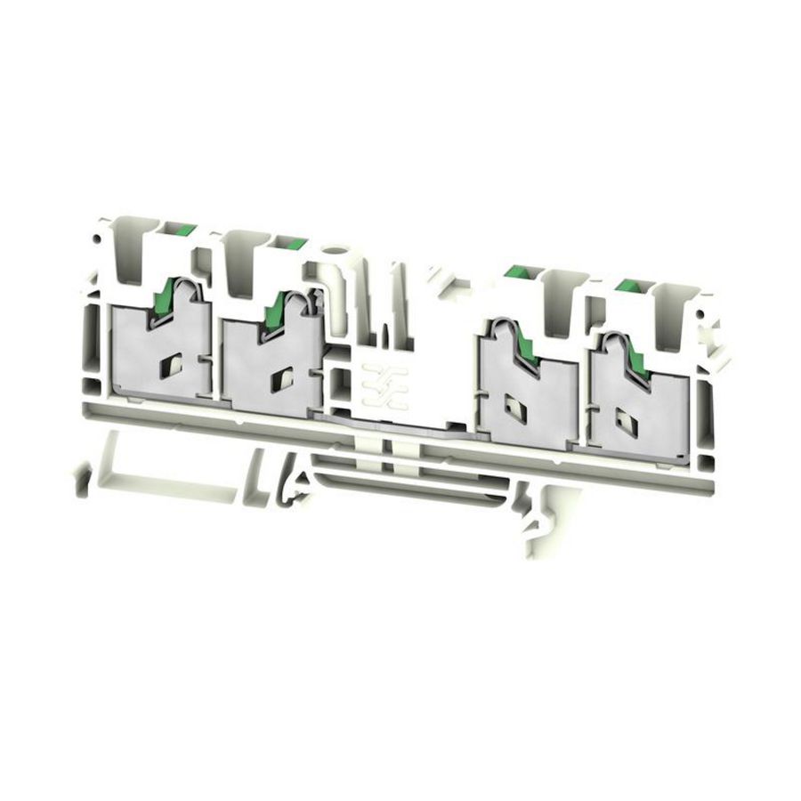 Doorvoer bl. SNAP IN wit 4mm2 32 A 1000 V nr. VVE=50