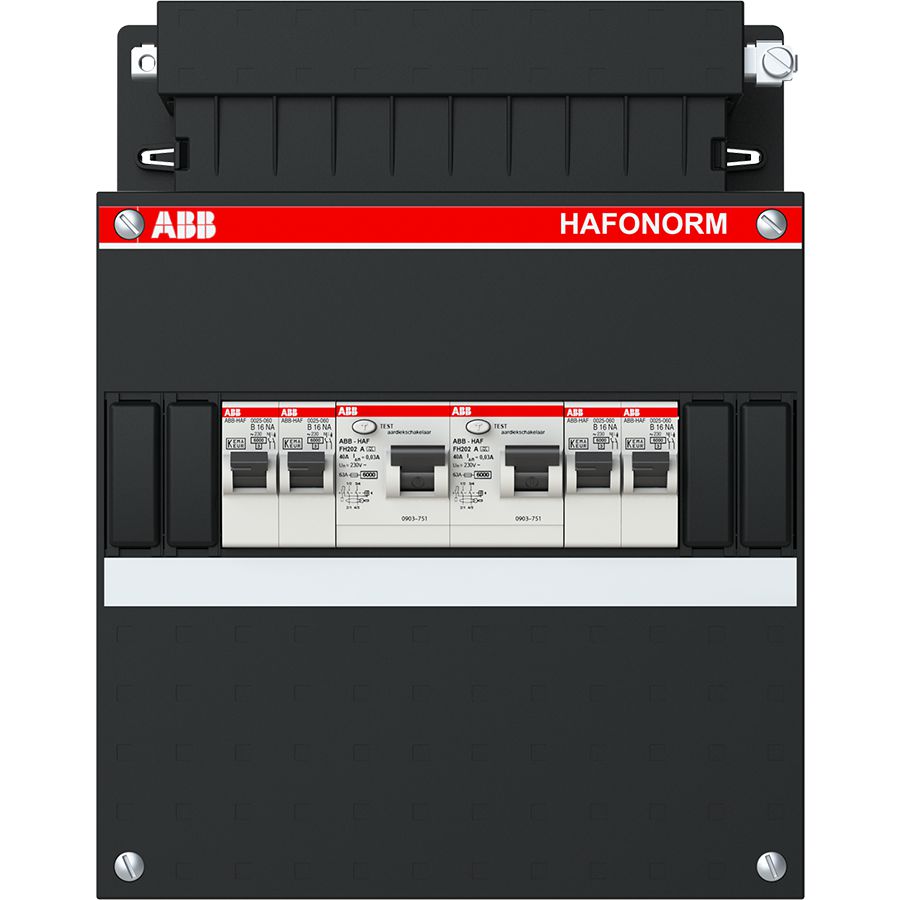 Groepenkast 4 groepen achter 2x30mA 1-fase 1SPF006901F0119