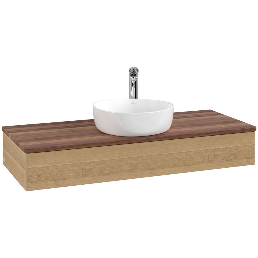 Wastafelonderkast Antao 1200x190x500mm Honey Oak L10052HN