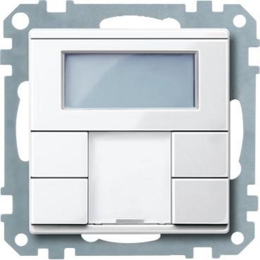 Impulsdrukker 2-voudig Temp.regelaar Polarwit Systee KNX