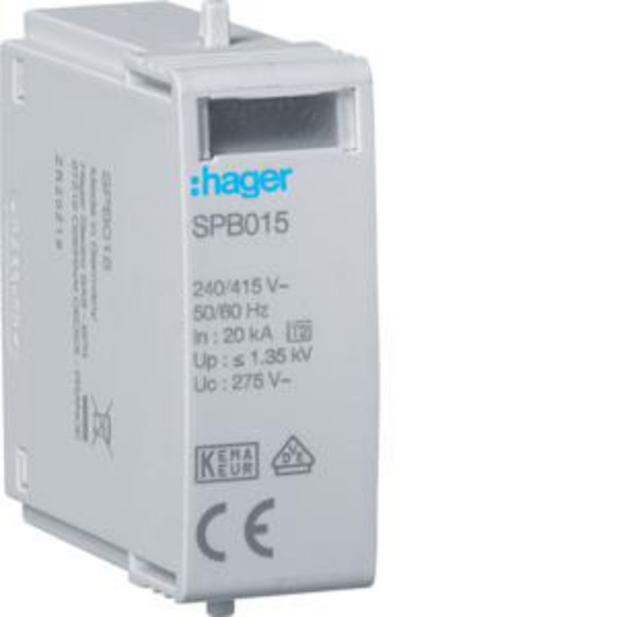 Steekelement T2 L-N Uc 275 V Imax 40 kA Up 1,35 kV