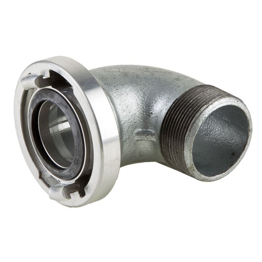 Storz-pipe coupling with 90 gr. pipe elbow C/G 2