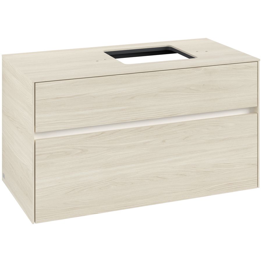 Wastafelonderkast Collaro 1000x548x500mm White Oak C127B0AA