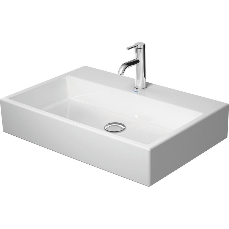 VERO AIR #235070 wastafel 700mm wit met kraangat geslepen onderzijde