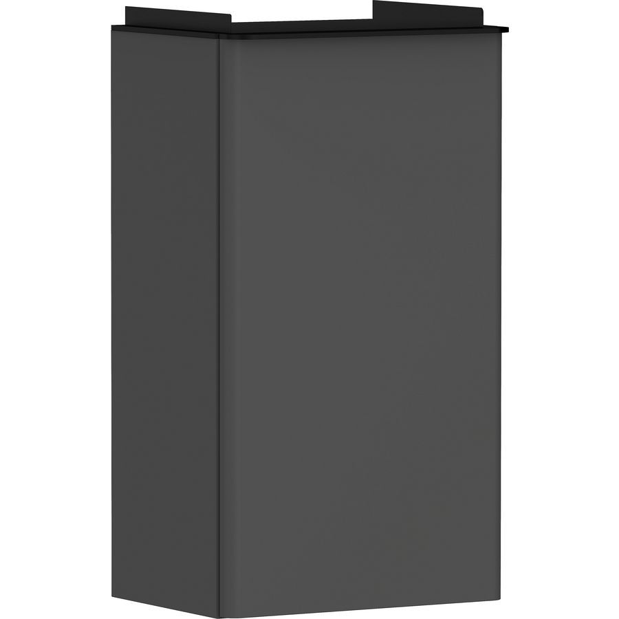 Onderkast mat grijs diamant 340x245mm tbv fontein scharnieren links greepkleur mat zwart Xelu Q 54012670