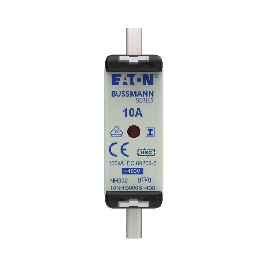 Zekering laagsp. 10A AC 400V NH000 gL/gG dubbele mel VVE=3