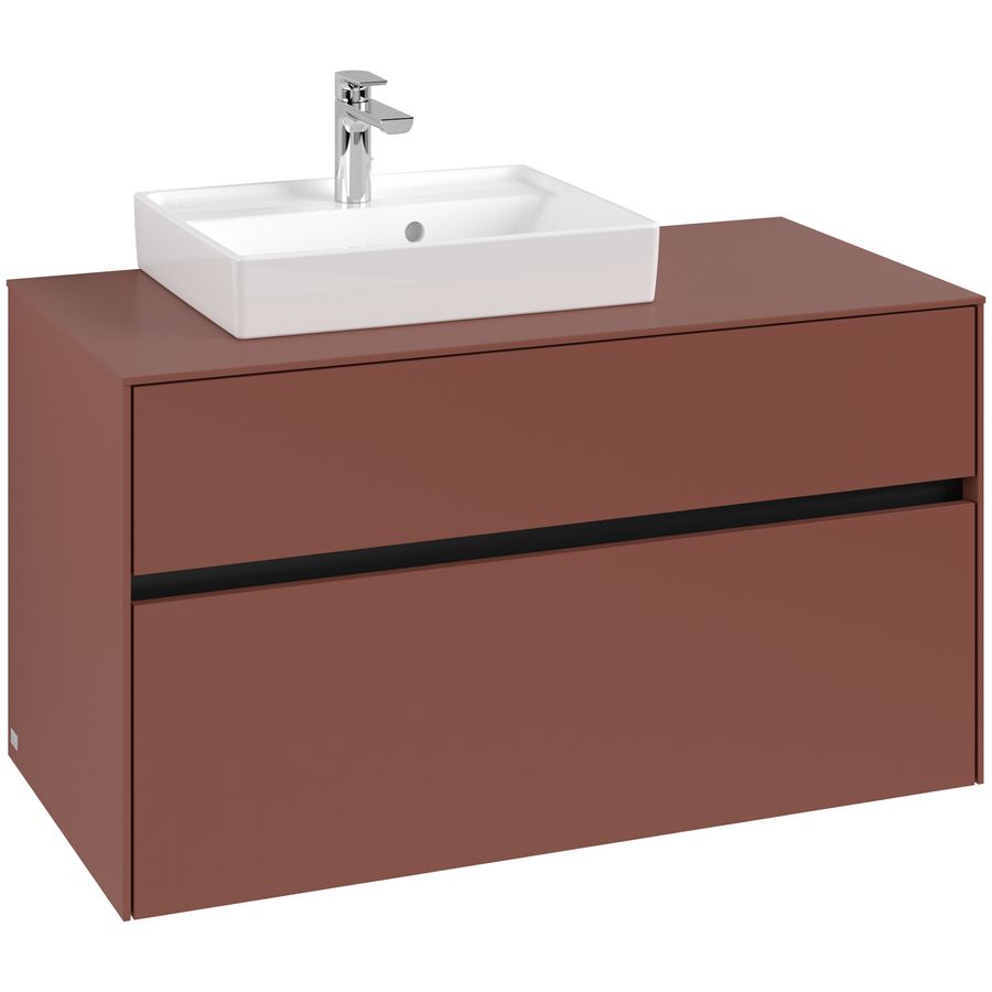Wastafelonderkast Collaro 1000x548x500mm Wine Red C014B0AH