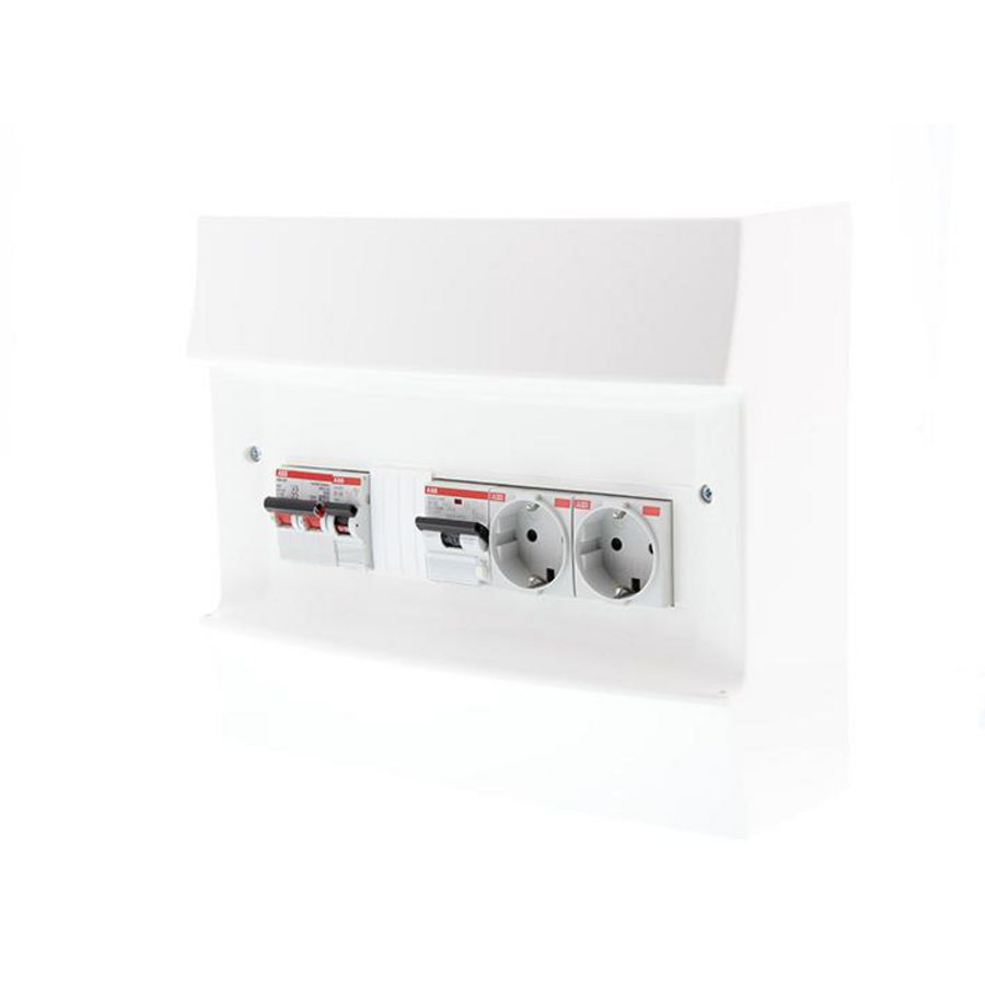 Verdeler PV-omv 1x instal auto B16A 1x combimaat 16A/0,03