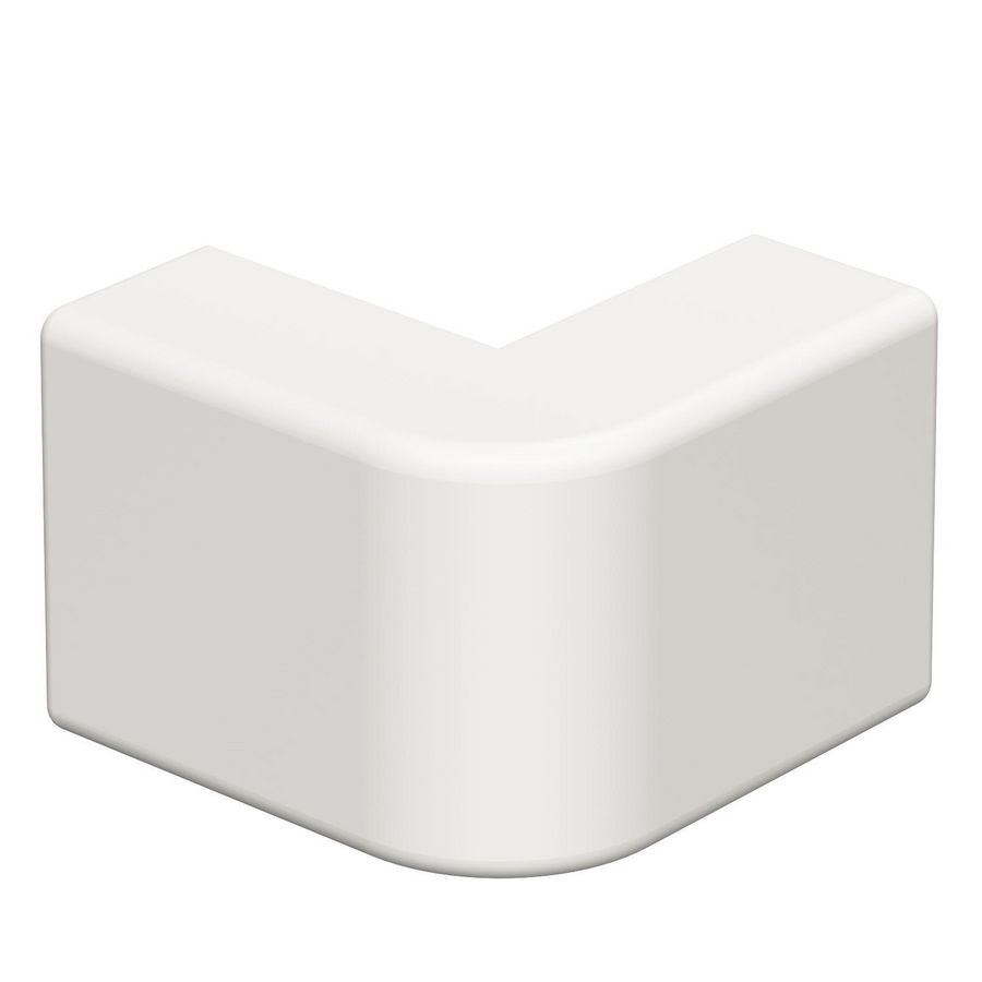 Buitenhoek 10x20mm polyvinylchlorid puur wit VVE=4