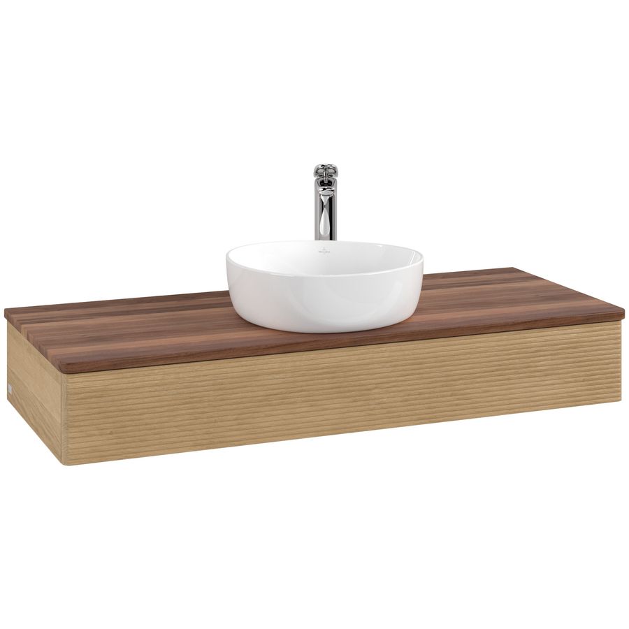 Wastafelonderkast Antao 1200x190x500mm Honey Oak L10152HN