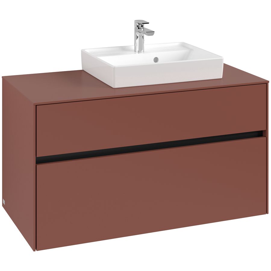 Wastafelonderkast Collaro 1000x548x500mm Wine Red C015B0AH