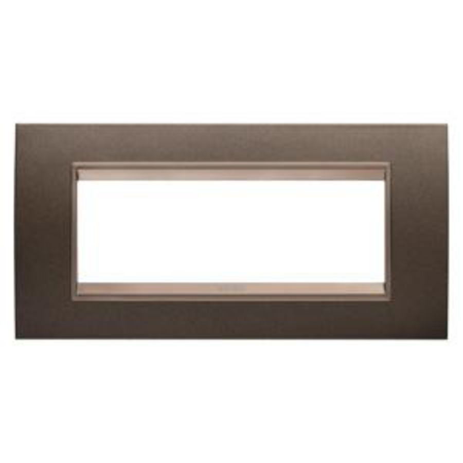 LUX PLAAT-VAN METAAL-6 MODULE-ROESTBRUIN-BINNENFRAME