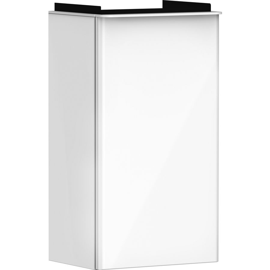 Onderkast wit hoogglans 340x245mm tbv fontein scharnieren rechts greepkleur mat wit Xelu Q 54015700