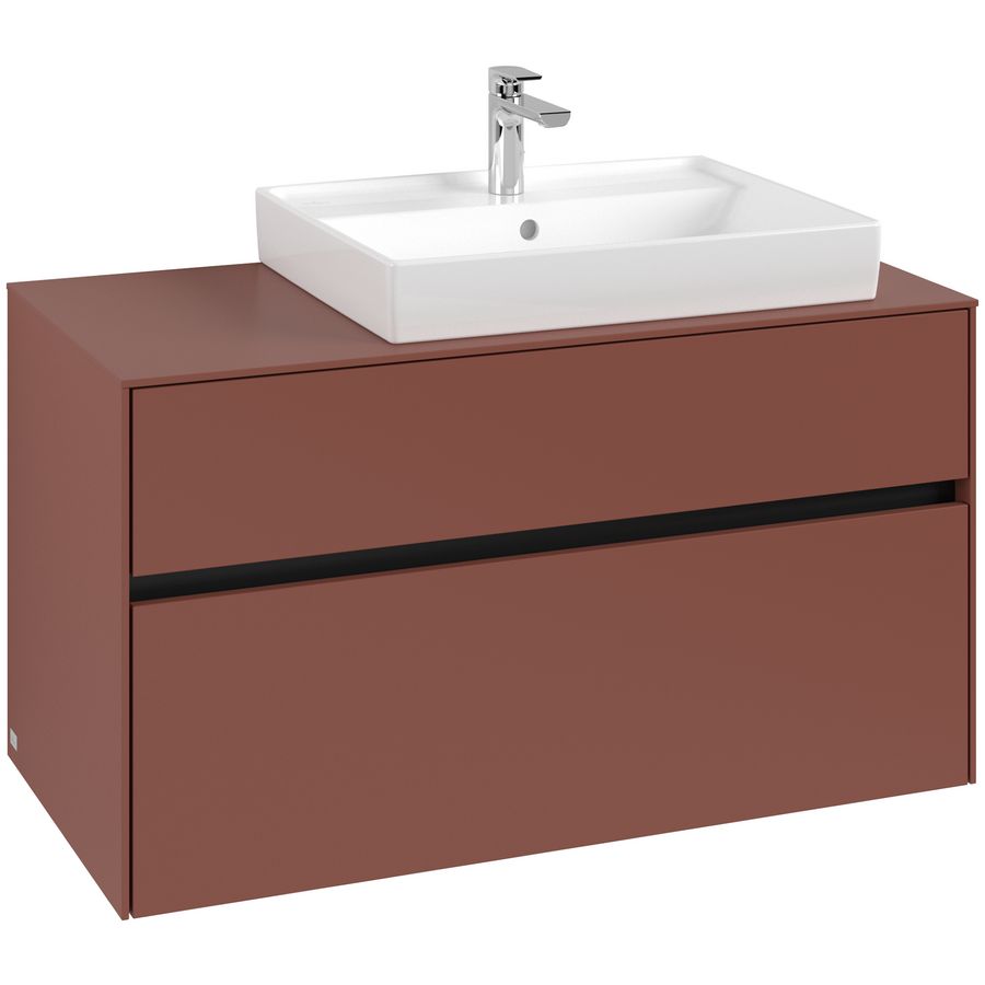 Wastafelonderkast Collaro 1000x548x500mm Wine Red C01800AH