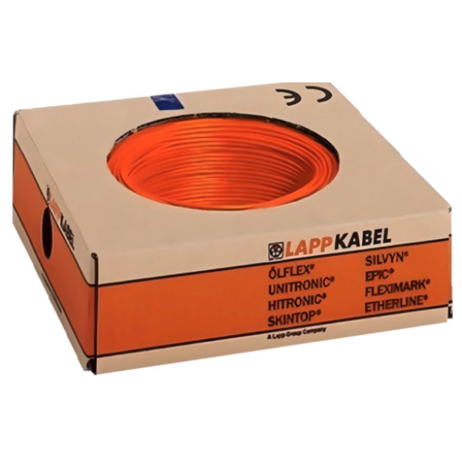 Haspel a 500m. Montagesnoer H07V-K 1X70 oranje