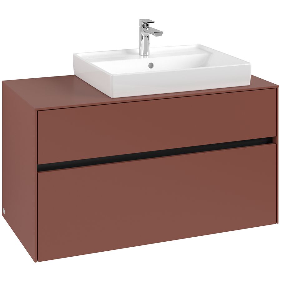 Wastafelonderkast Collaro 1000x548x500mm Wine Red C018B0AH
