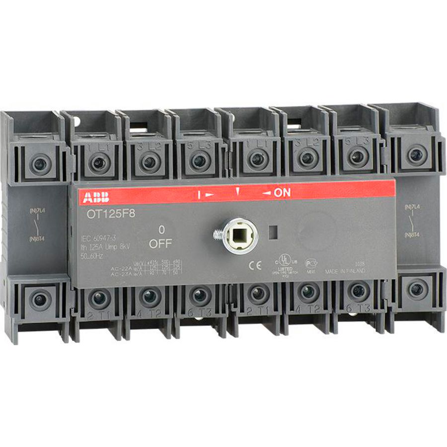 Lastscheider 8P 125 A bodem/DIN-rail montage 1SCA105059R1001