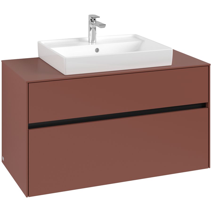 Wastafelonderkast Collaro 1000x548x500mm Wine Red C01900AH