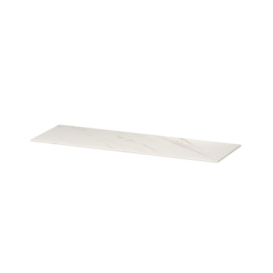 INK Afdkplt keram. slab zndr uitsp. Calacatta mt 140x45