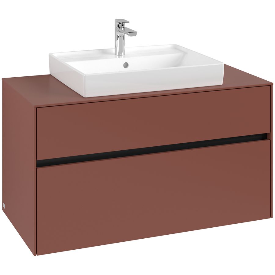 Wastafelonderkast Collaro 1000x548x500mm Wine Red C019B0AH
