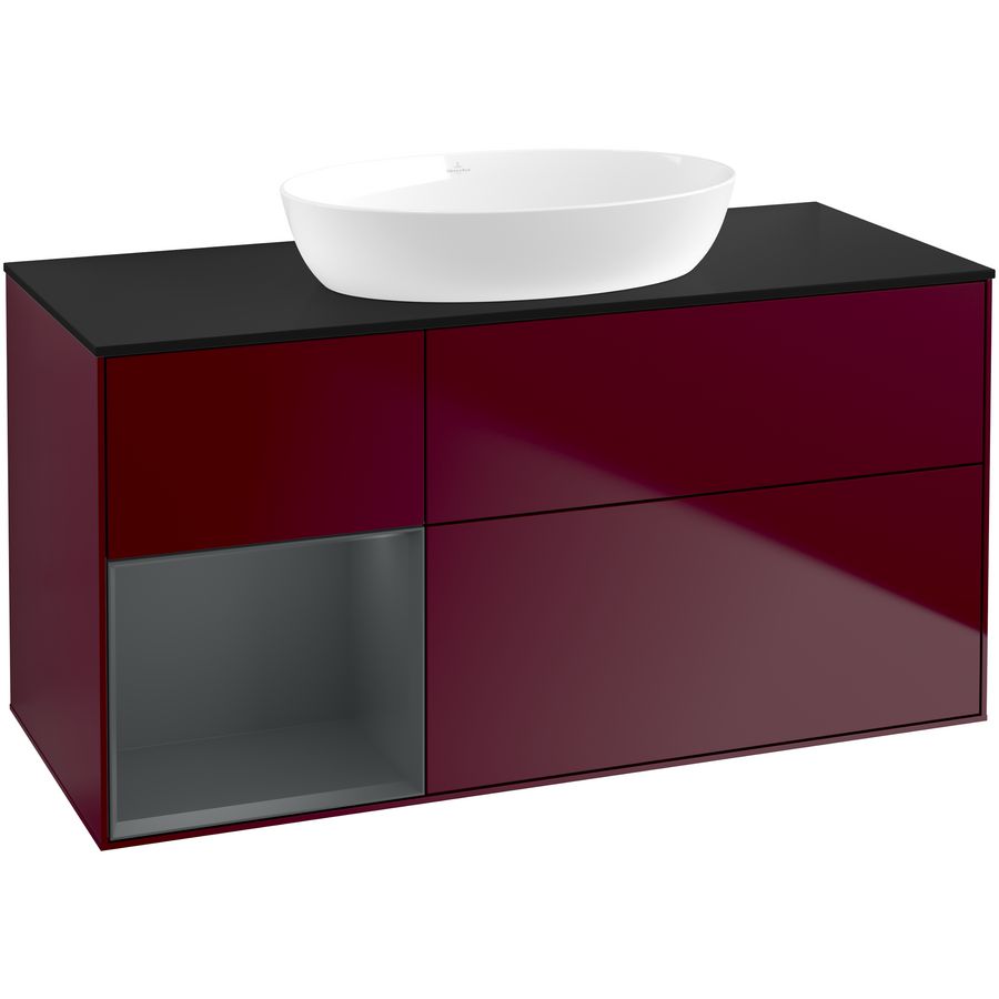 Wastafelonderkast Finion 1200x603x501mm Peony Matt Lacquer FA62HGHB