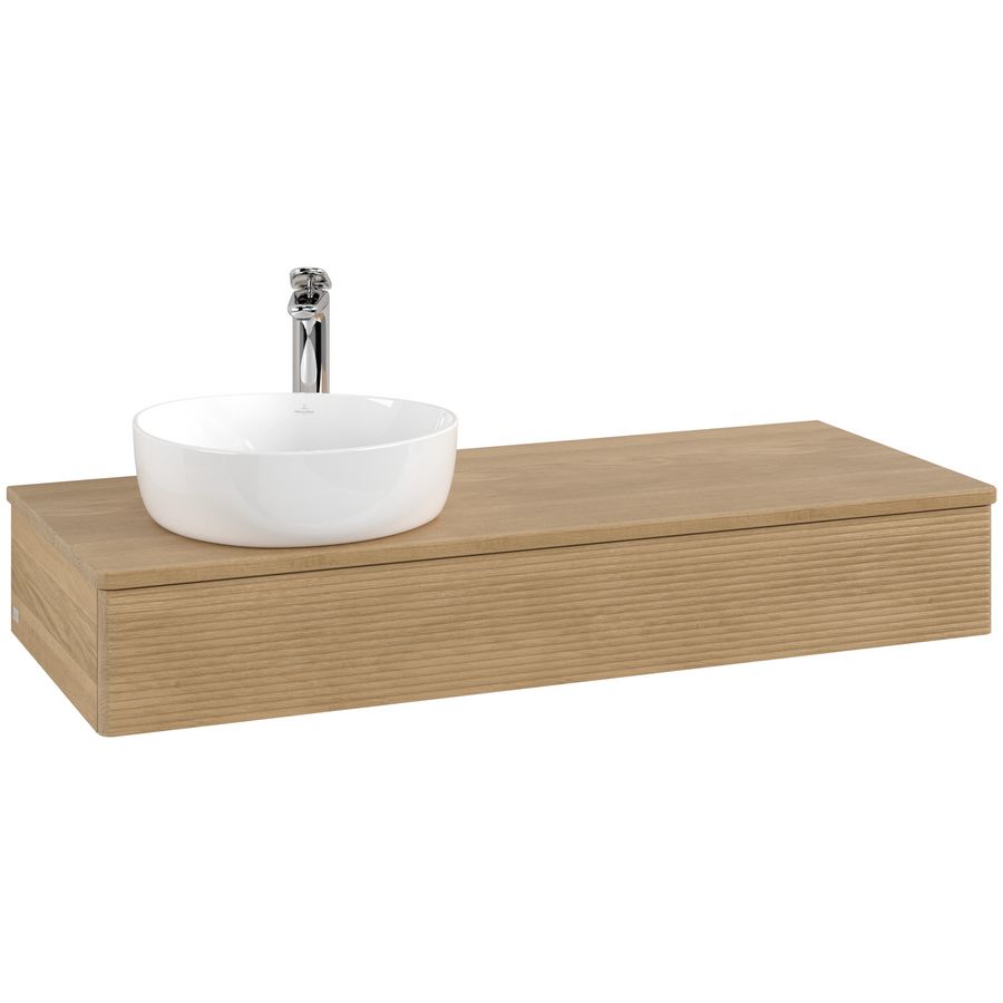 Wastafelonderkast Antao 1200x190x500mm Honey Oak L11151HN