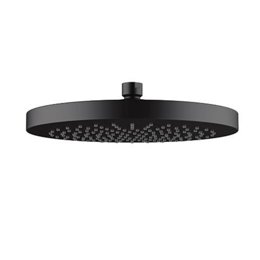A-Qa Hoofddouche 250Mm Rond mat zwart