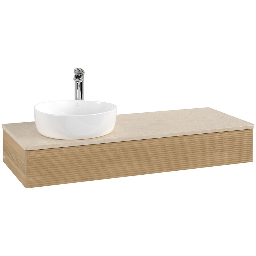 Wastafelonderkast Antao 1200x190x500mm Honey Oak L11153HN