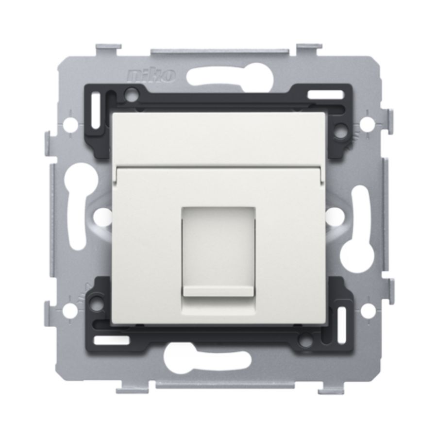 Stopcontact 1RJ45-aansl. UTP Cat. 5E PoE++ vlak white